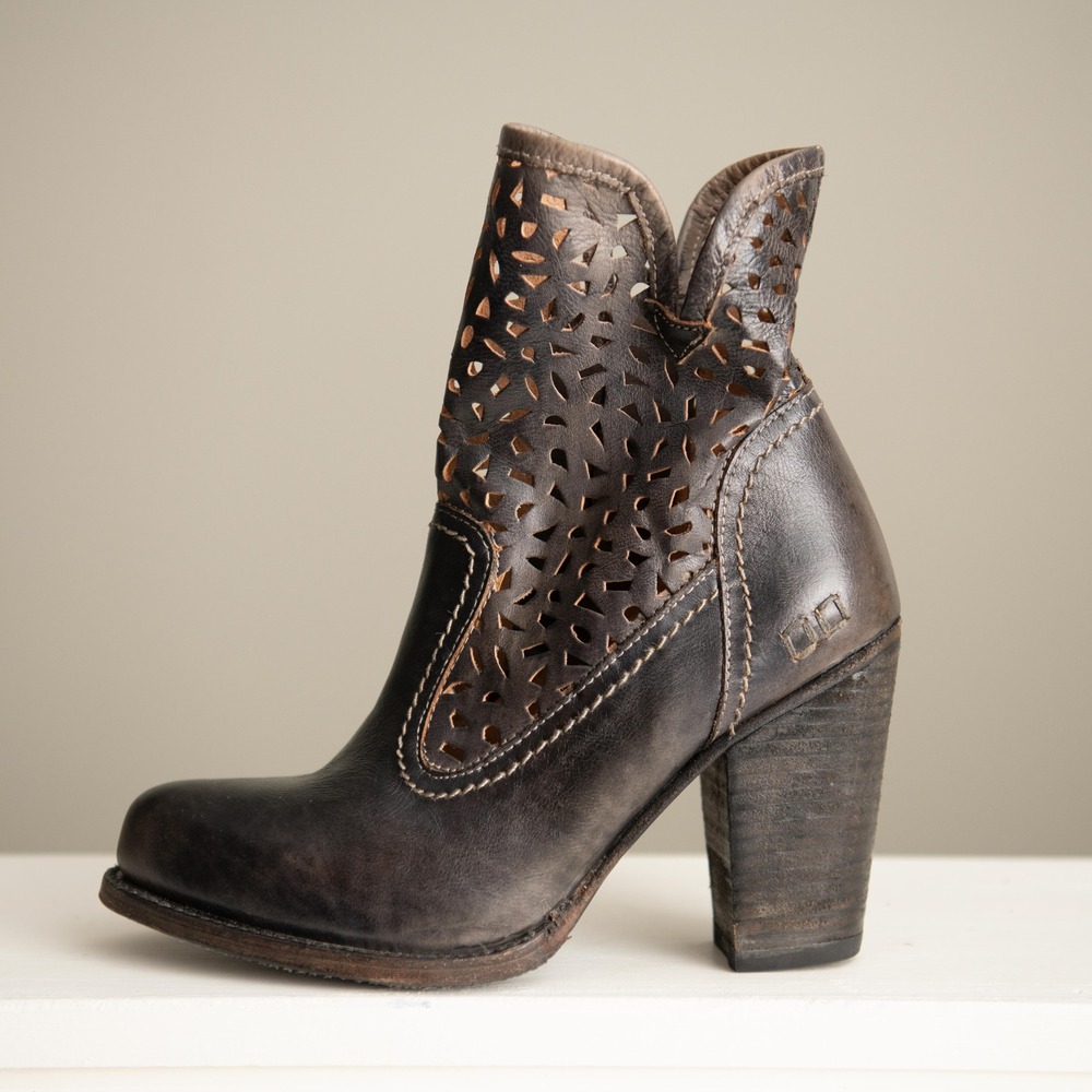BED STU Irma Ankle Booties Sz 7.5 Rustic Boho Distressed Steampunk‎ Moto Grunge